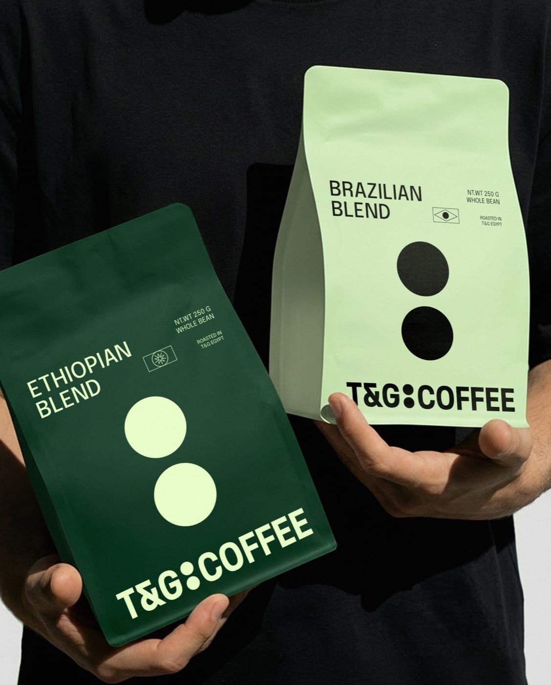 T&G coffee packaging